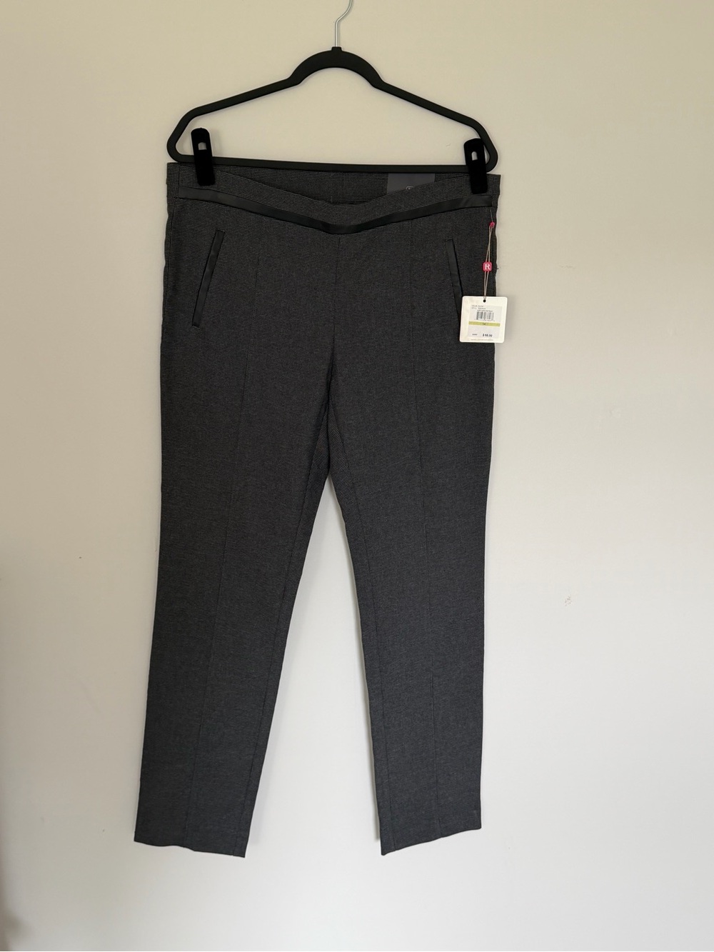 Rafaella Northern Retreat Black Pull-On Pants Size 14 NWT